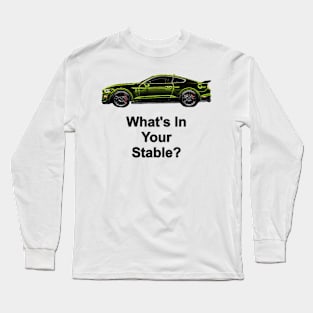 What's in your stable? (neon) Long Sleeve T-Shirt